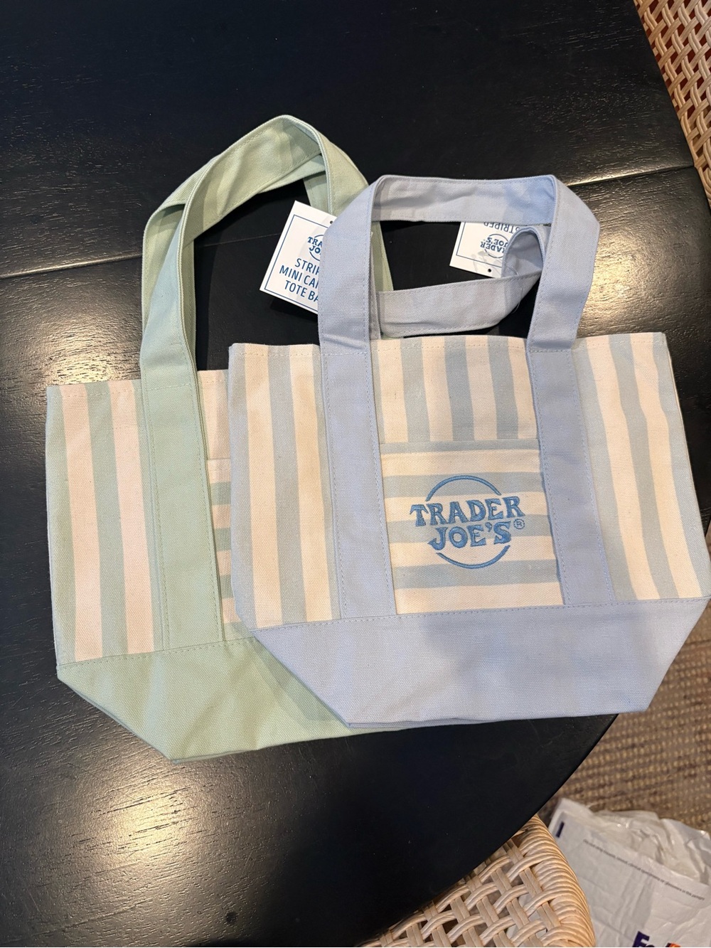 Trader Joe’s Striped Mini Tote Bag
